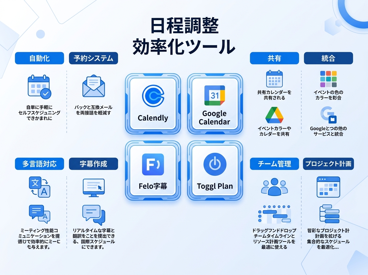 日程調整ツール比較｜日程調整メール 効率化