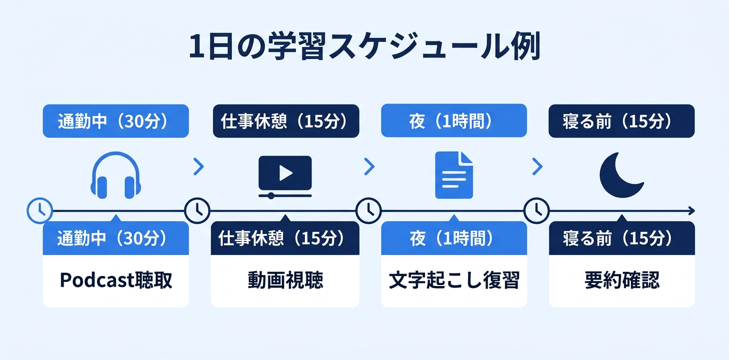 AI活用勉強法の手順を示す情報図2|学習効率を上げるコツ