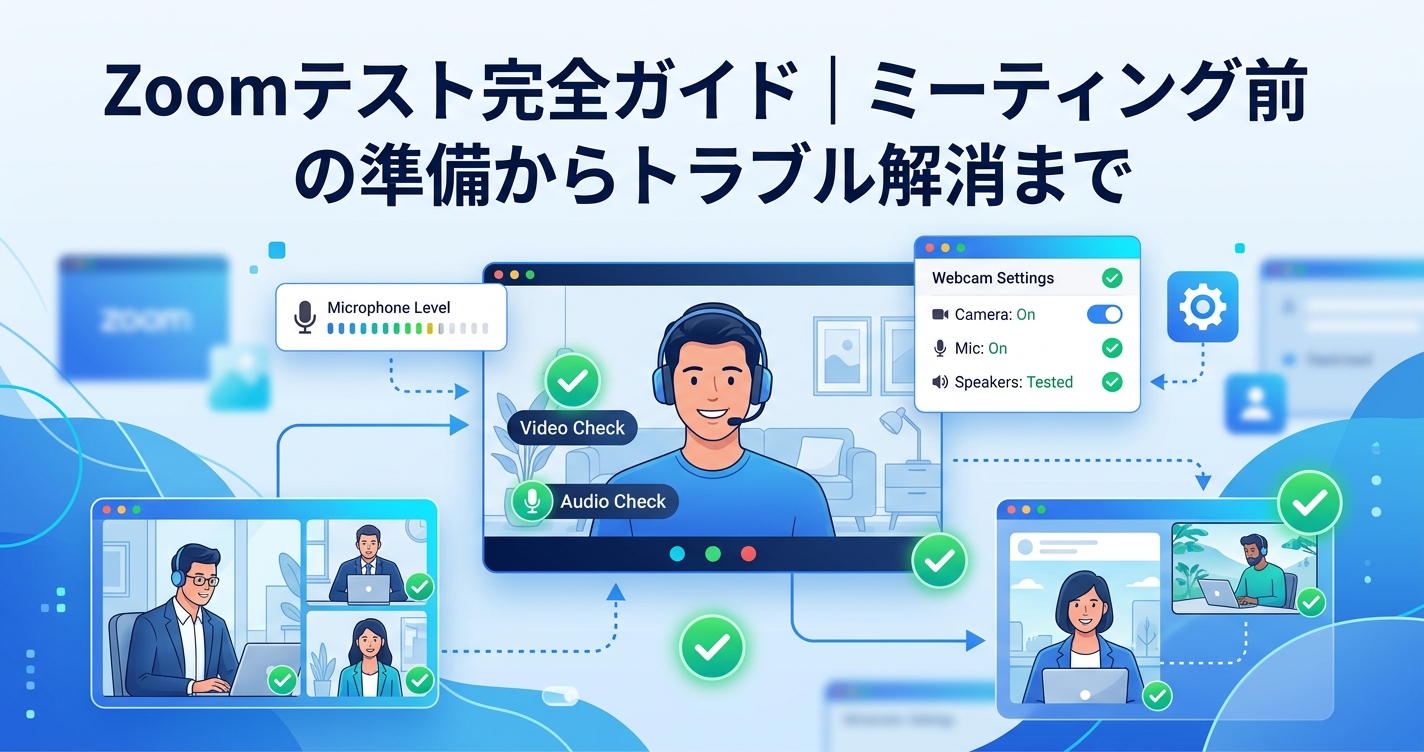 Zoomテストの重要性｜オンライン会議準備