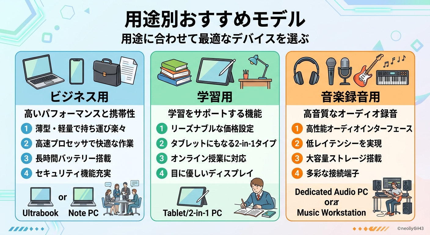 用途別ボイスレコーダー比較|ビジネス・学習・音楽