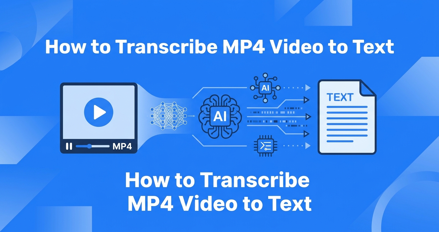 How to transcribe MP4 video to text - complete guide comparing 5 methods | MP4 transcription